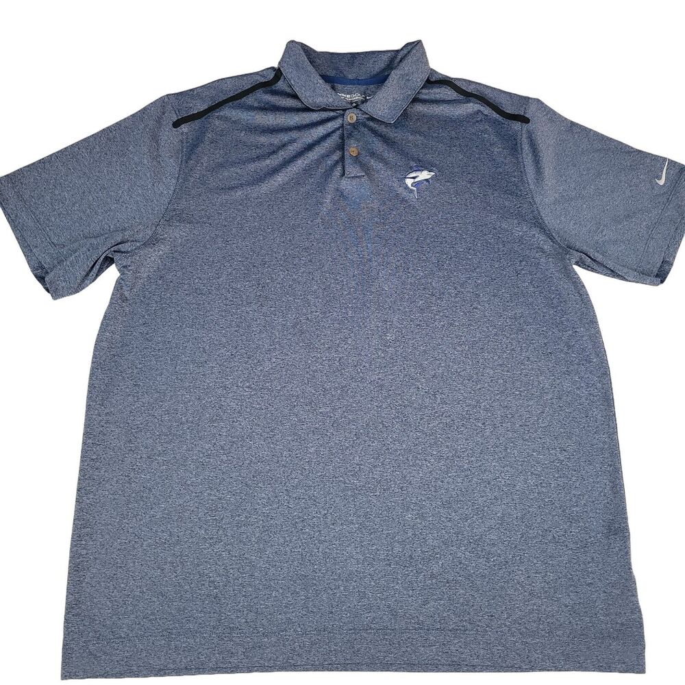 NIKE GOLF DRI FIT TOUR PERFORMANCE POLO SHIRT MEN'S SIZE X LARGE XL SHARK LOGO